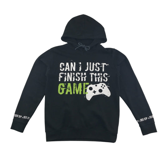 City Comfort hoodie 11-12 years black long sleeve gaming graphic cotton