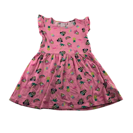 Primark Dress Age 6 Pink Disney Minnie Mouse and Daisy Duck Cotton