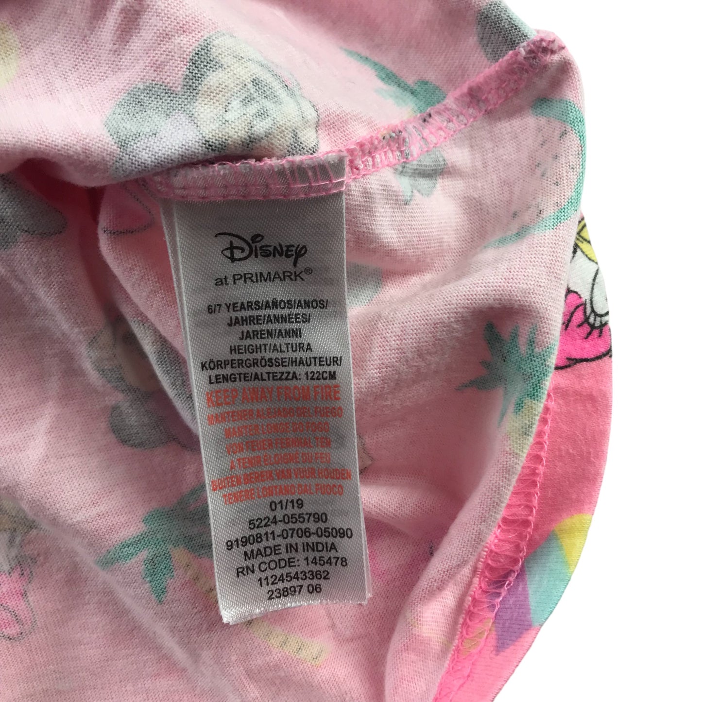 Primark Dress Age 6 Pink Disney Minnie Mouse and Daisy Duck Cotton