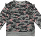 F&F Jumper Age 8 Grey and Pink Camo Pattern Frill Details