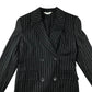 Primark suit womens size UK 10 black and white sparkly stripy slightly oversized