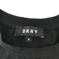 DKNY t-shirt 9-10 years black text graphic design cropped