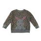 Boden sweater 5-6 years grey rabbit and floral print