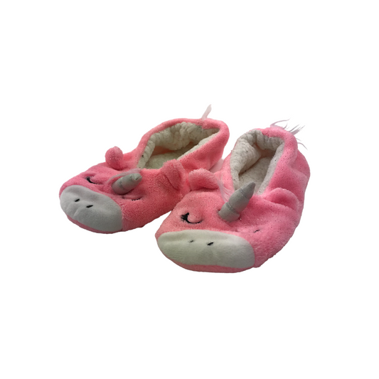 Pink Unicorn Slippers Shoe Size 3-4