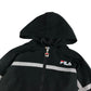 Fila Jacket 8 years black hooded light windbreaker with mesh lining