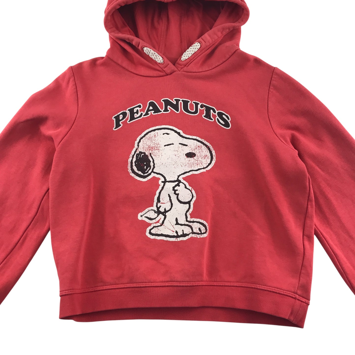 M&S hoodie 11-12 years red Peanuts print design
