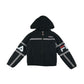 Fila Jacket 8 years black hooded light windbreaker with mesh lining