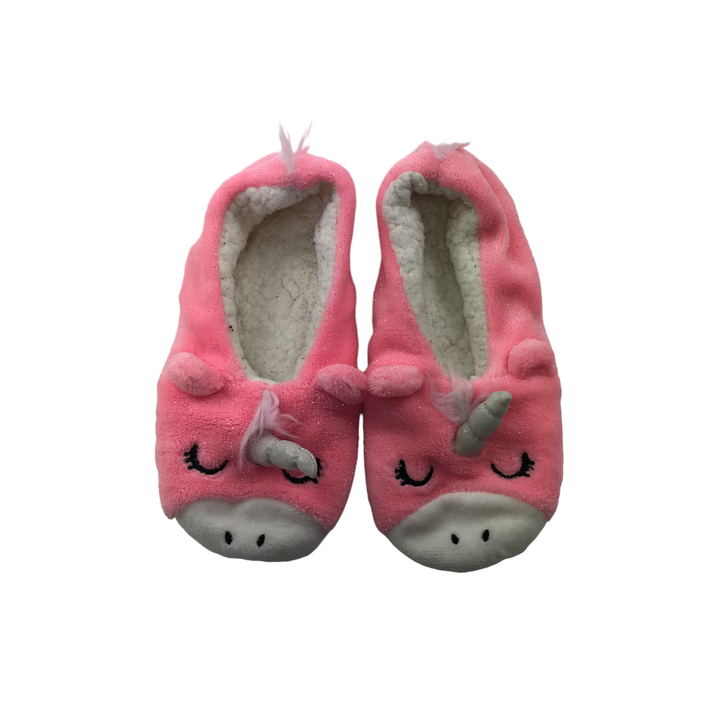 Pink Unicorn Slippers Shoe Size 3-4