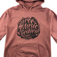 AWDis hoodie 12-13 years pink graphic design pull-over