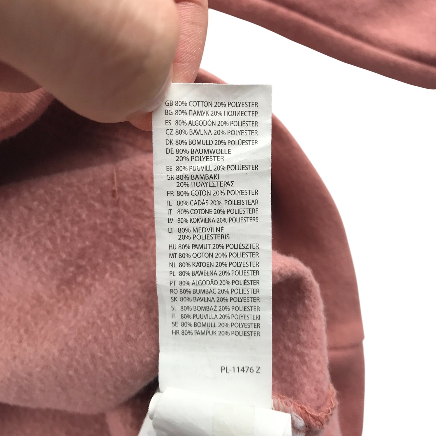 AWDis hoodie 12-13 years pink graphic design pull-over