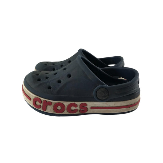 Crocs clogs shoe size 9 junior navy blue slip on sandals with ankle straps