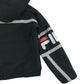 Fila Jacket 8 years black hooded light windbreaker with mesh lining