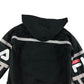Fila Jacket 8 years black hooded light windbreaker with mesh lining