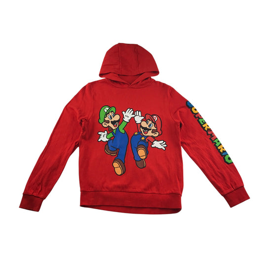 Next hoodie 13-14 years red Super Mario design print pull-over cotton