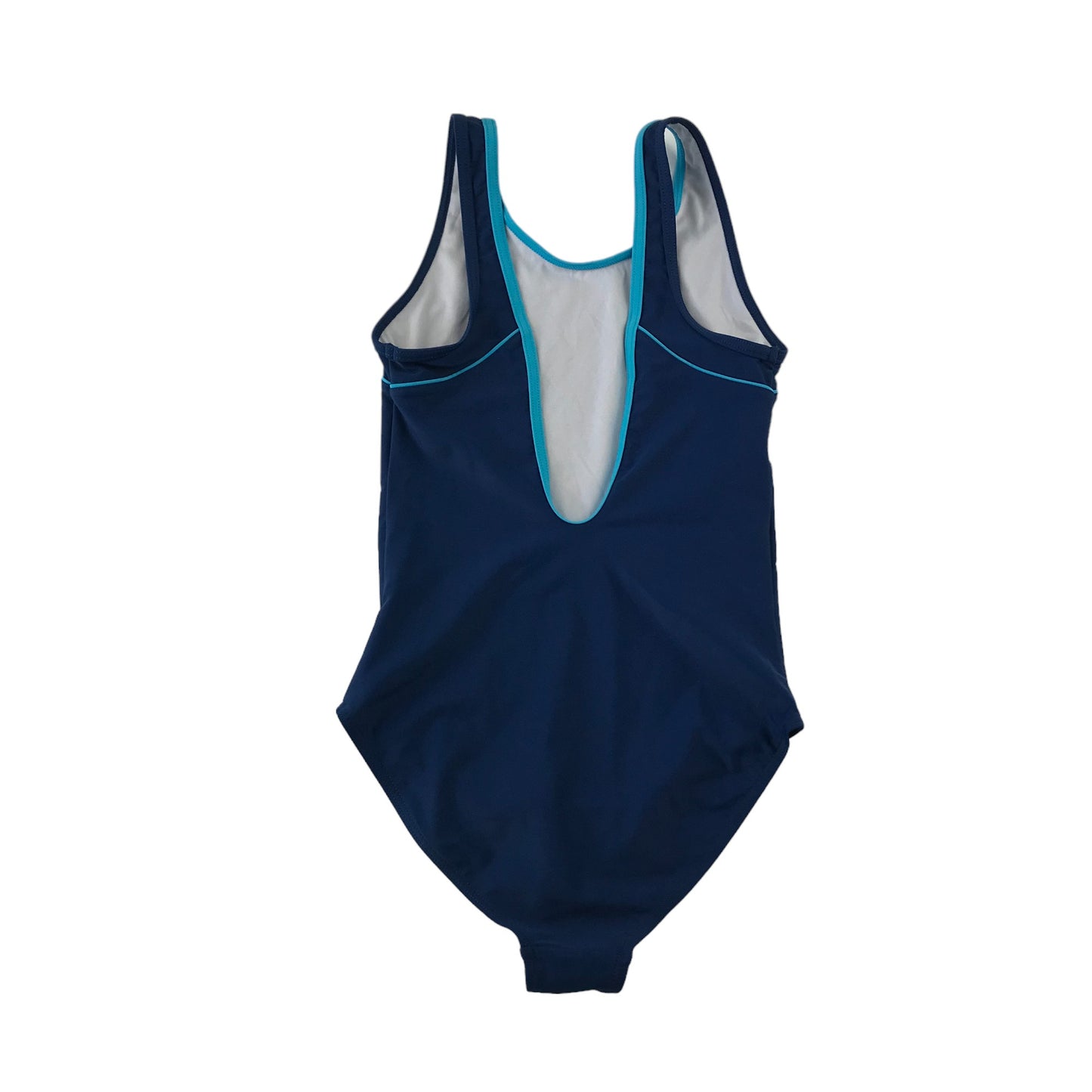 Slazenger swimsuit 13 years navy blue plain one piece cossie