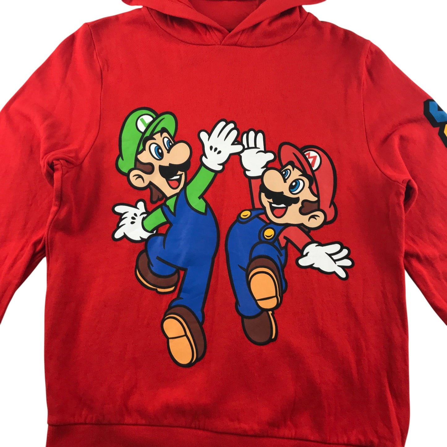 Next hoodie 13-14 years red Super Mario design print pull-over cotton