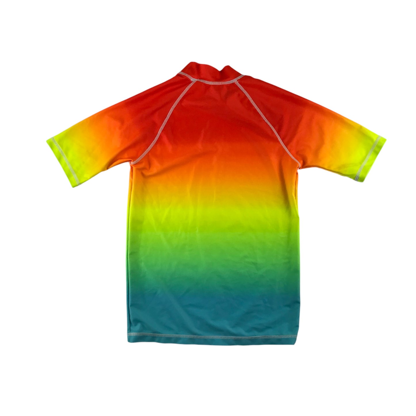 Next swim top 9-10 years multicolour gradient short sleeve