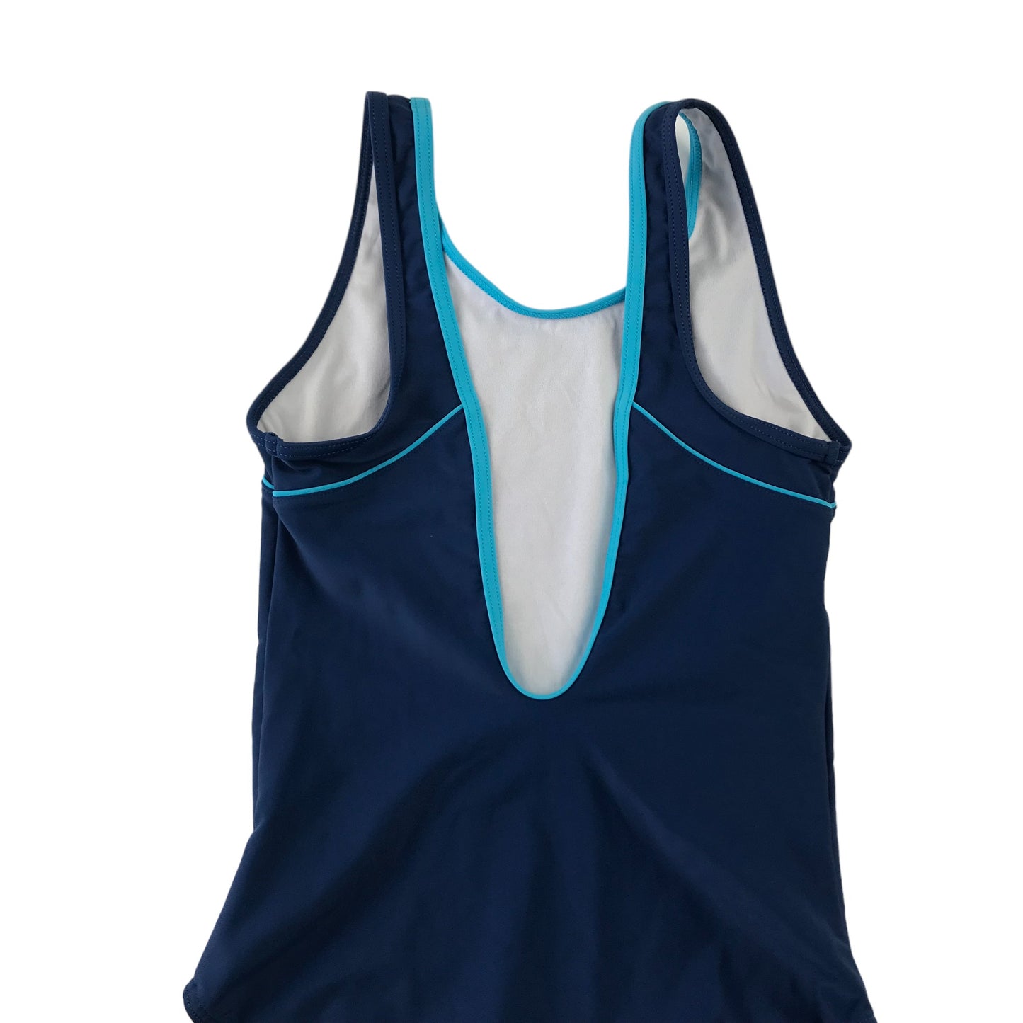 Slazenger swimsuit 13 years navy blue plain one piece cossie