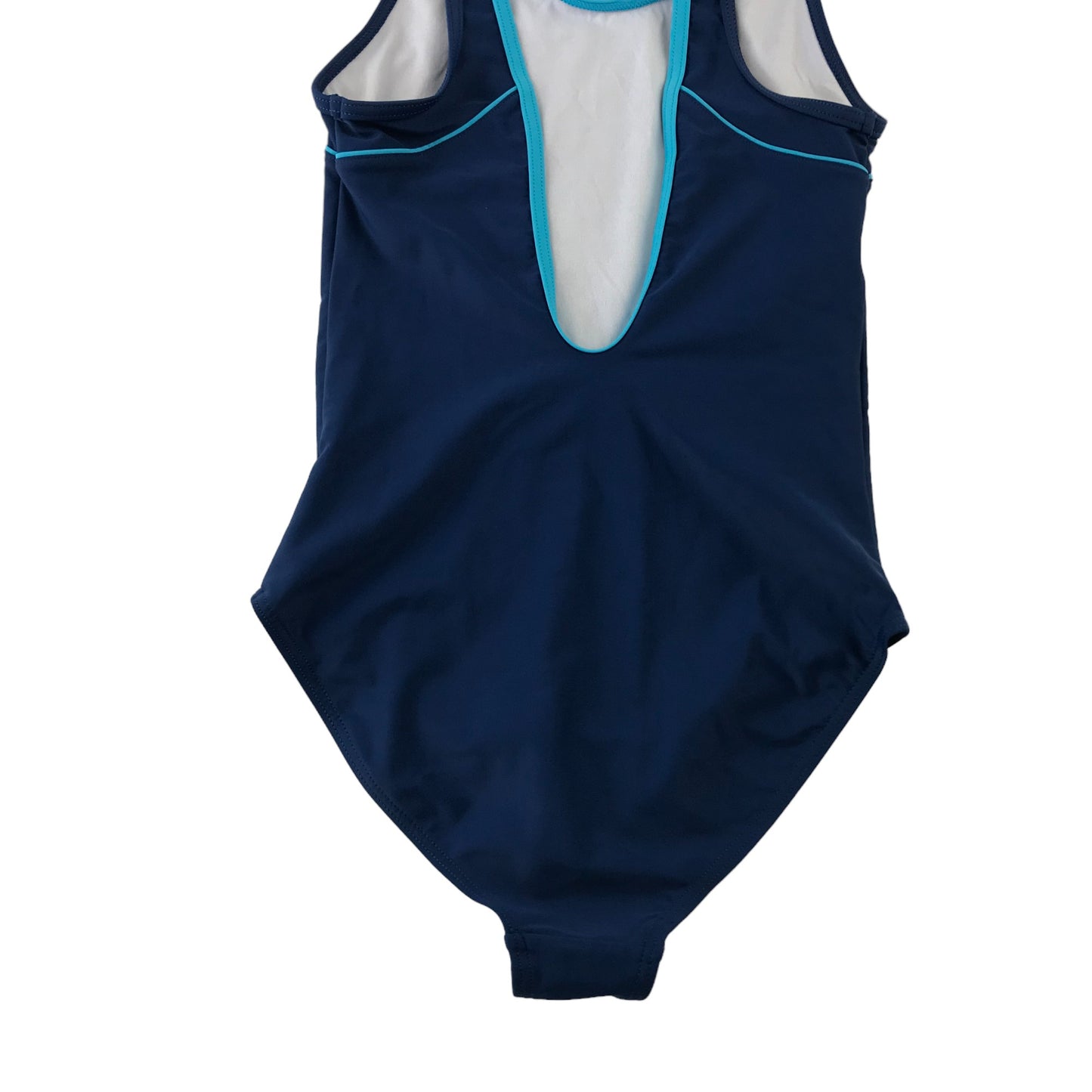 Slazenger swimsuit 13 years navy blue plain one piece cossie