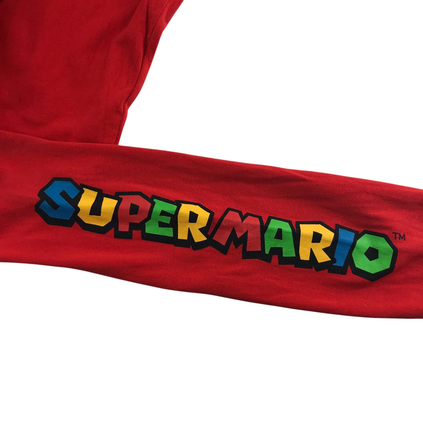 Next hoodie 13-14 years red Super Mario design print pull-over cotton
