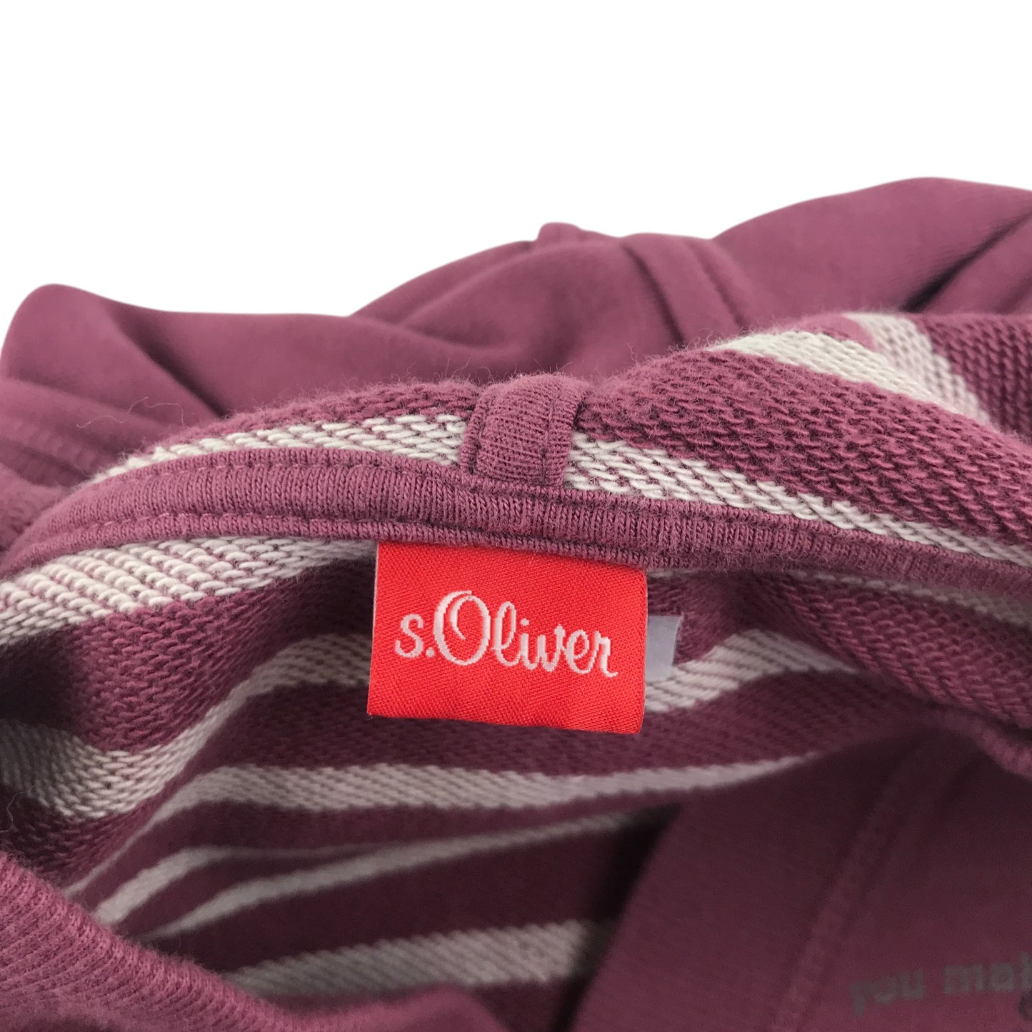 s.Oliver hoodie 11-12 years pink cardigan v-neck style pull-over cotton
