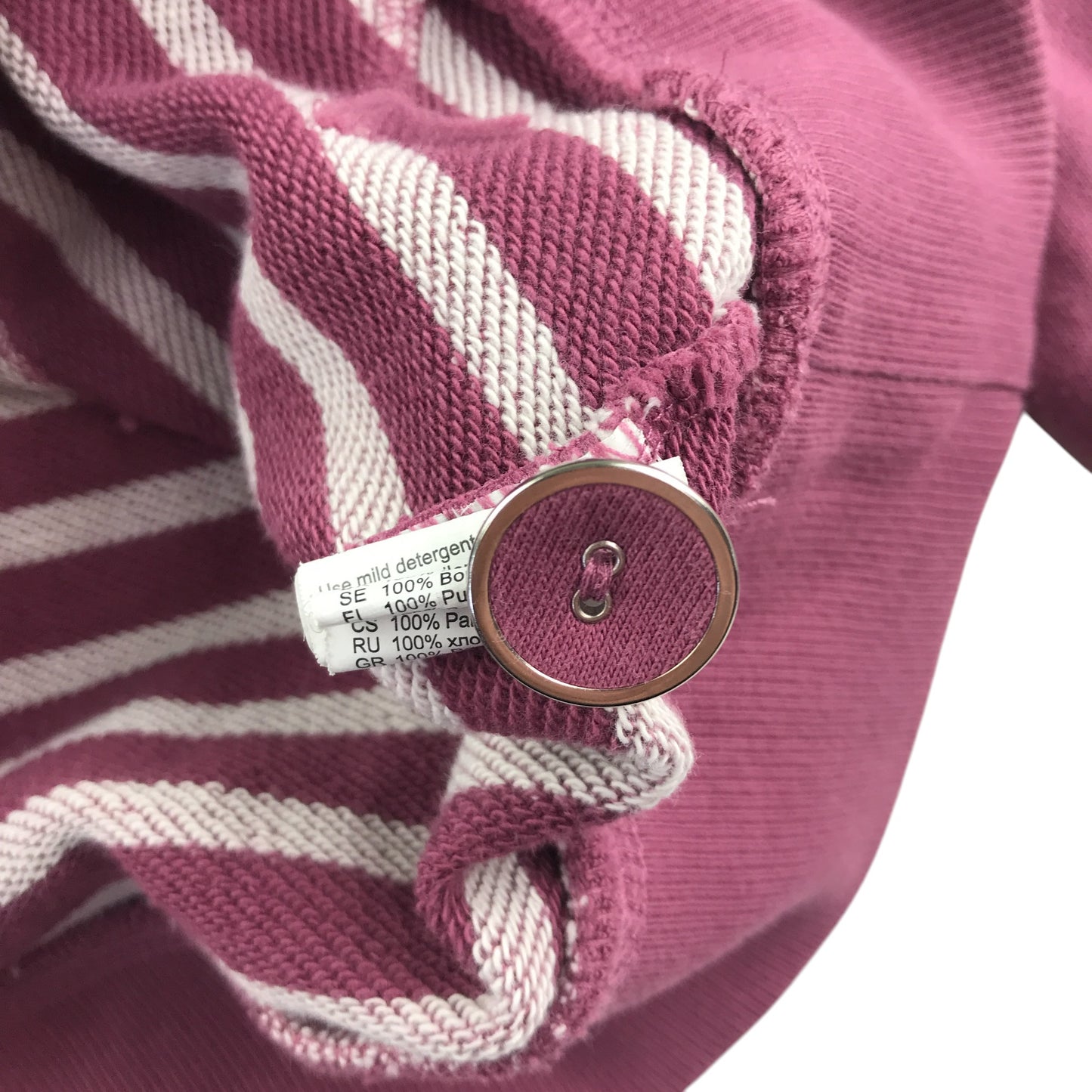 s.Oliver hoodie 11-12 years pink cardigan v-neck style pull-over cotton