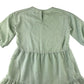 H&M dress 9-10 years light green midi length floral short sleeve layered