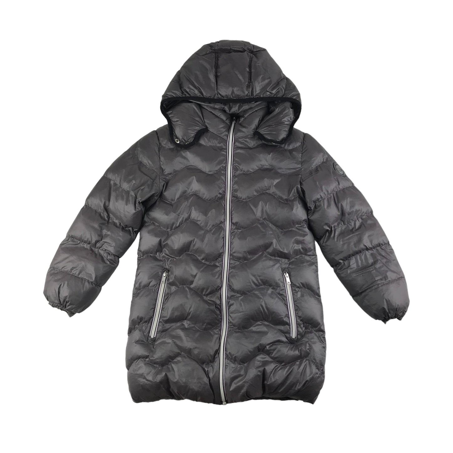 Next Jacket Age 9-10 Grey Long Puffer