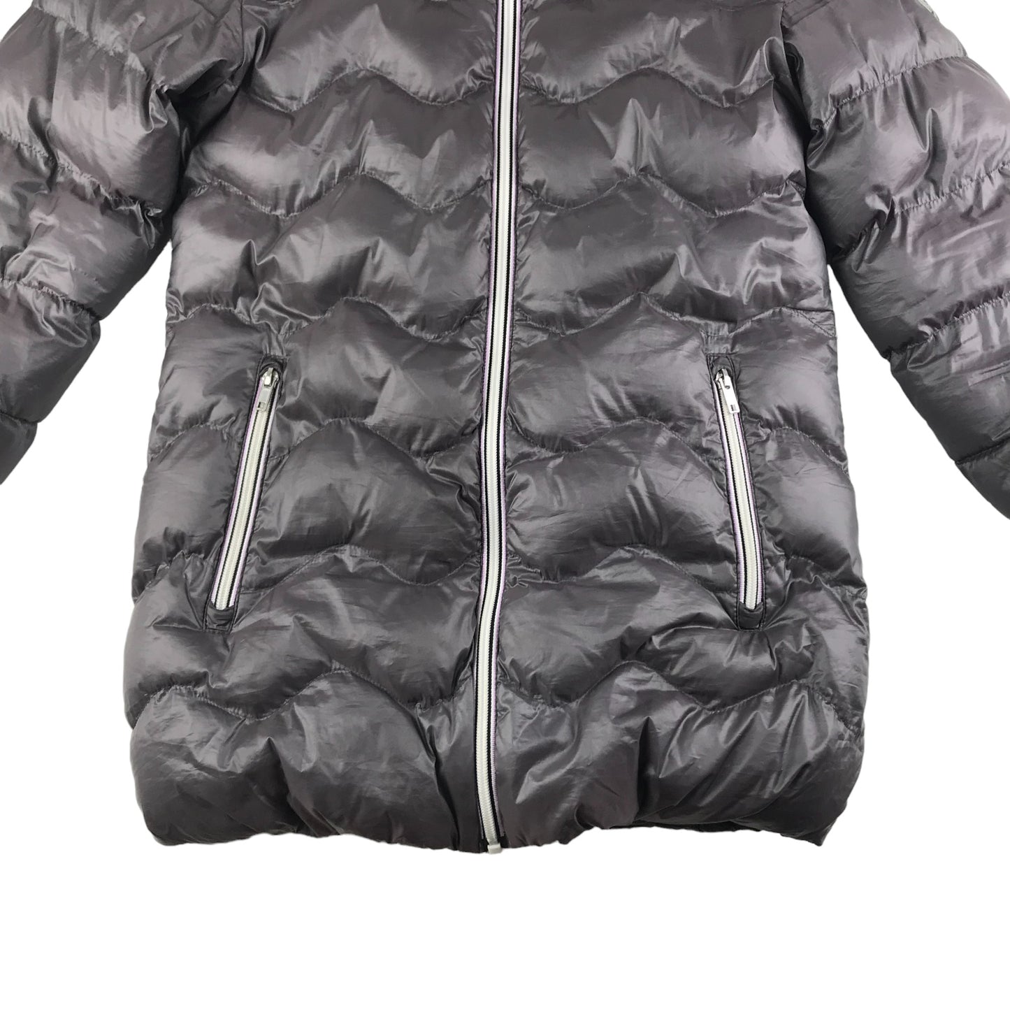 Next Jacket Age 9-10 Grey Long Puffer