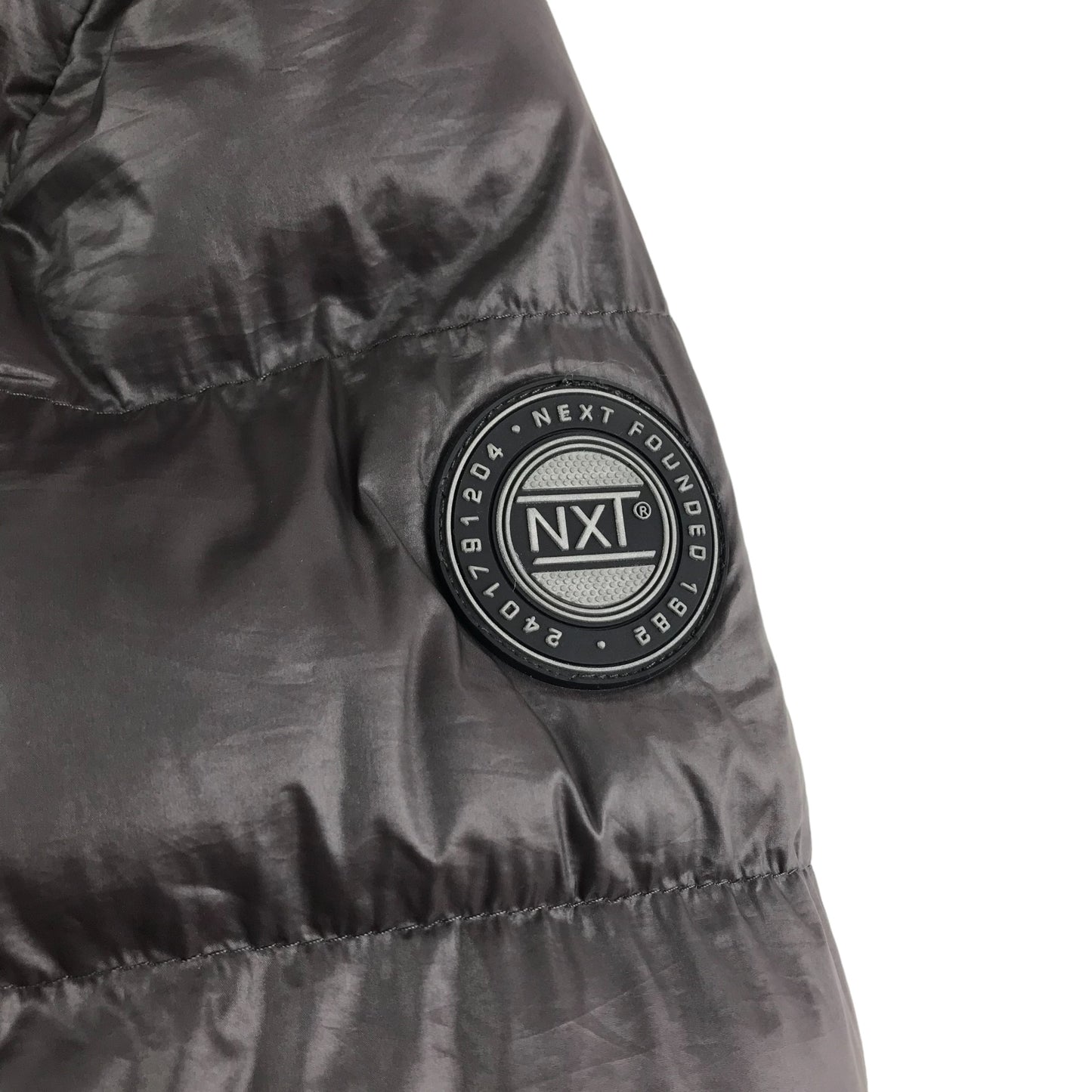 Next Jacket Age 9-10 Grey Long Puffer