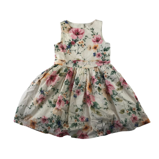 Next dress 5 years white floral summery cotton