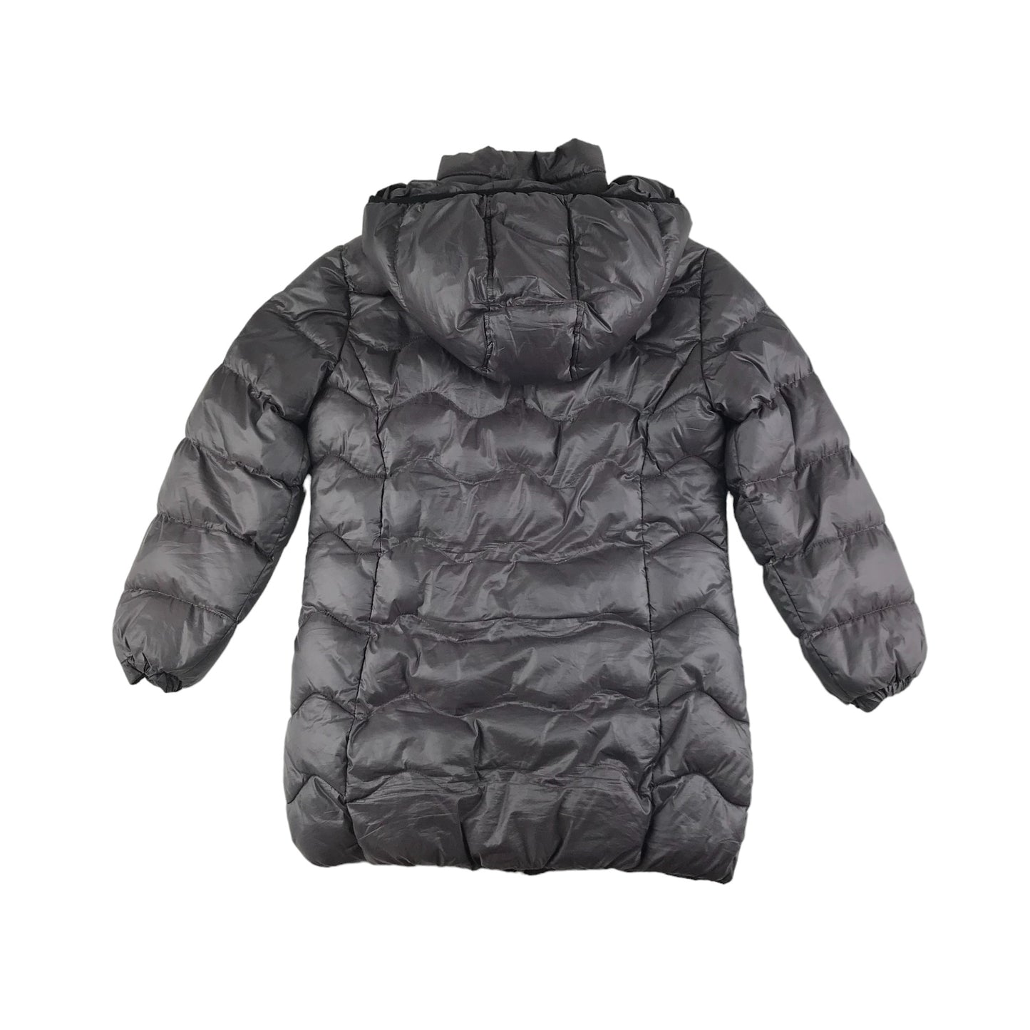 Next Jacket Age 9-10 Grey Long Puffer