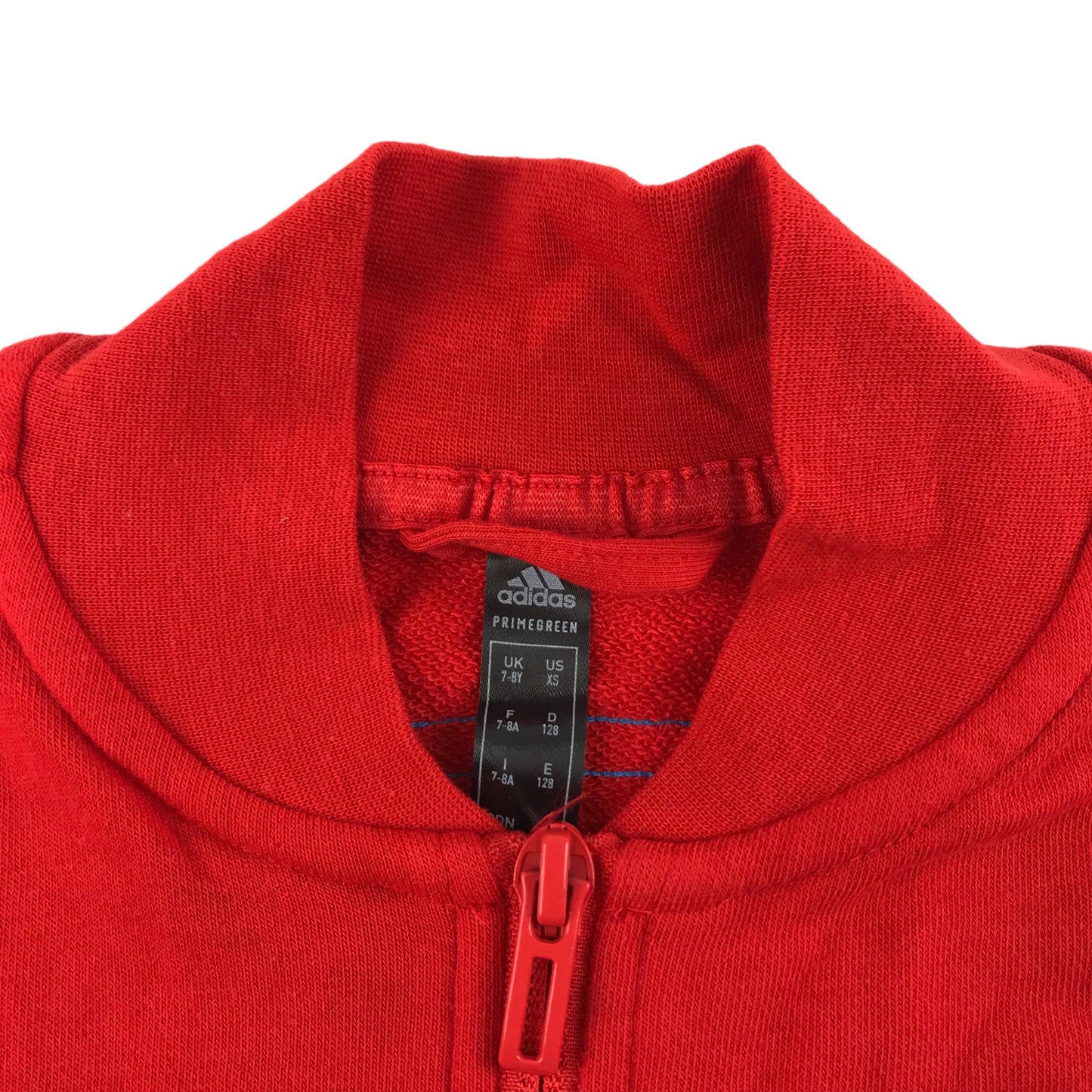 Adidas x LEGO Sweater Age 7 Red Full Zipper Jersey