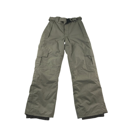 Mountainer Salopettes 11-12 years grey warm fleece lining logo waterproof