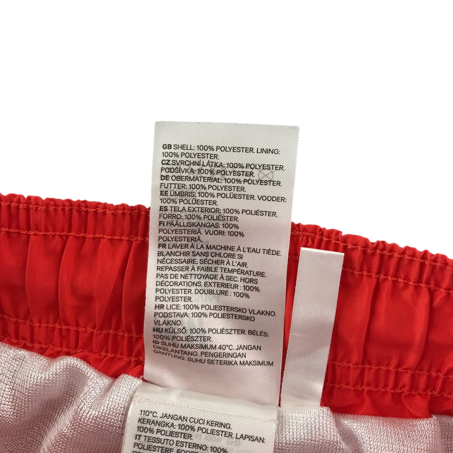 H&M swim trunks 12-13 years red plain shorts