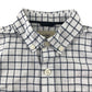 Mini Boden Shirt Age 5 White and Navy Checked Long Sleeve Button Up Cotton