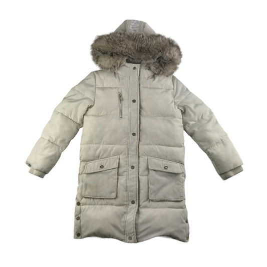 River Island Jacket Age 9 White Cream Puffer Parka