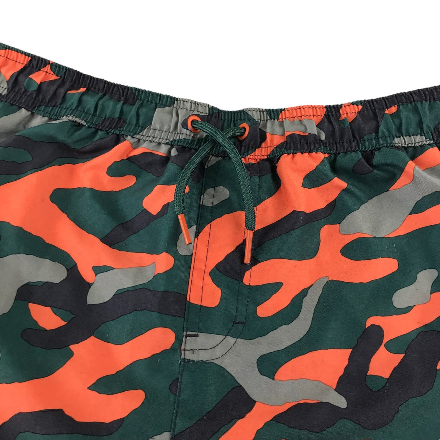 George swim trunks 14-15 years green and orange camo shorts