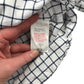 Mini Boden Shirt Age 5 White and Navy Checked Long Sleeve Button Up Cotton