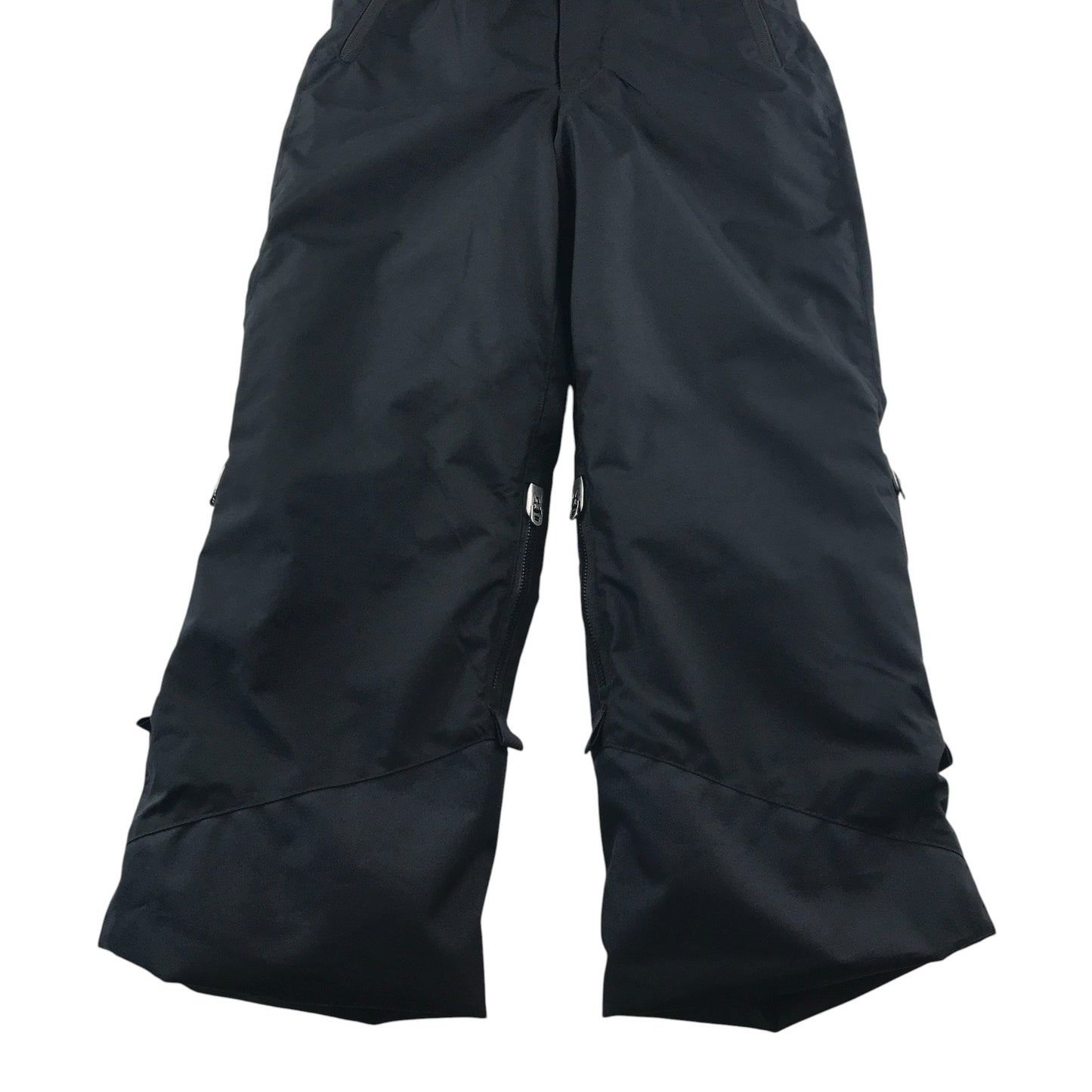 Decathlon Salopettes 9 years black snow trouser warm fleece lining waterproof