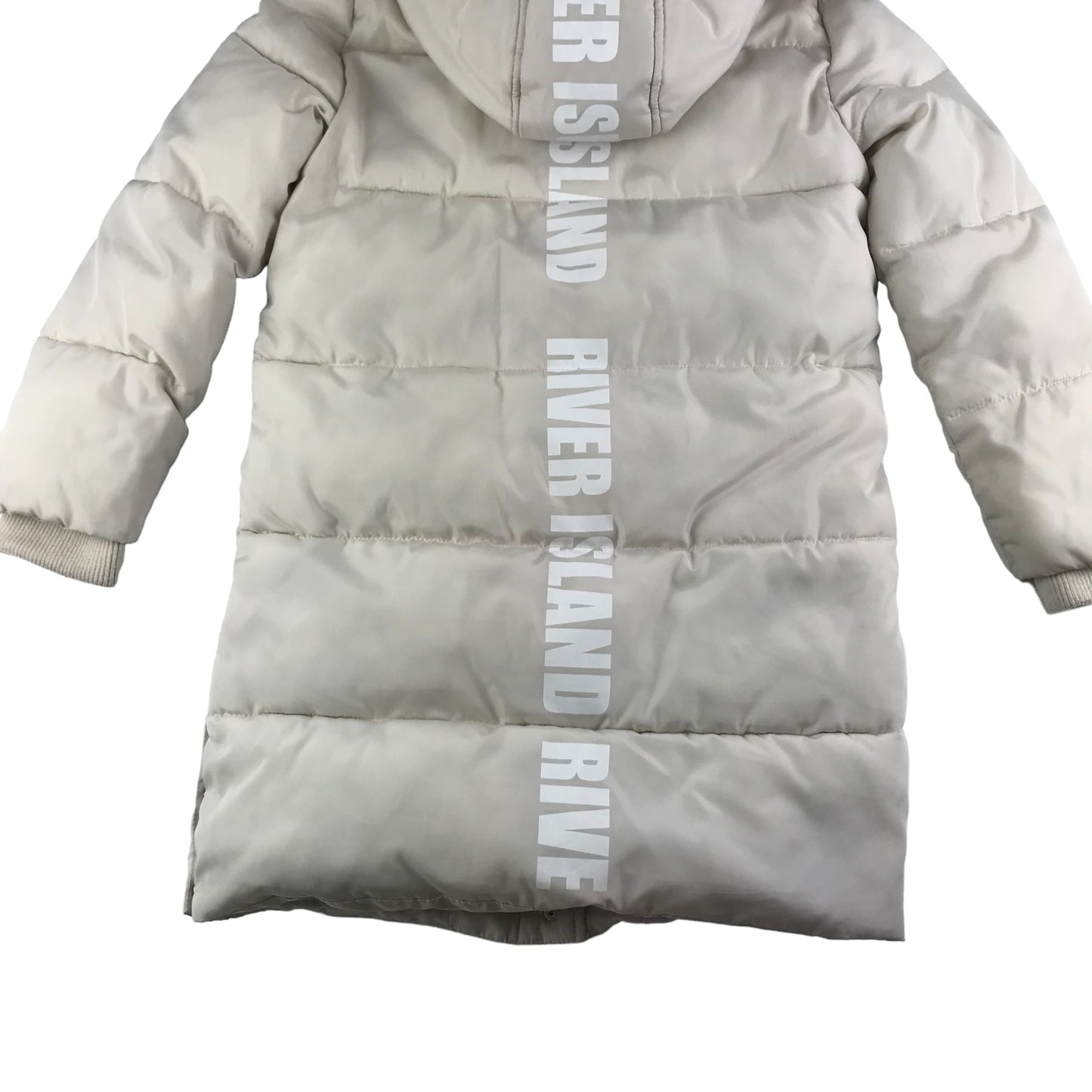 River Island Jacket Age 9 White Cream Puffer Parka