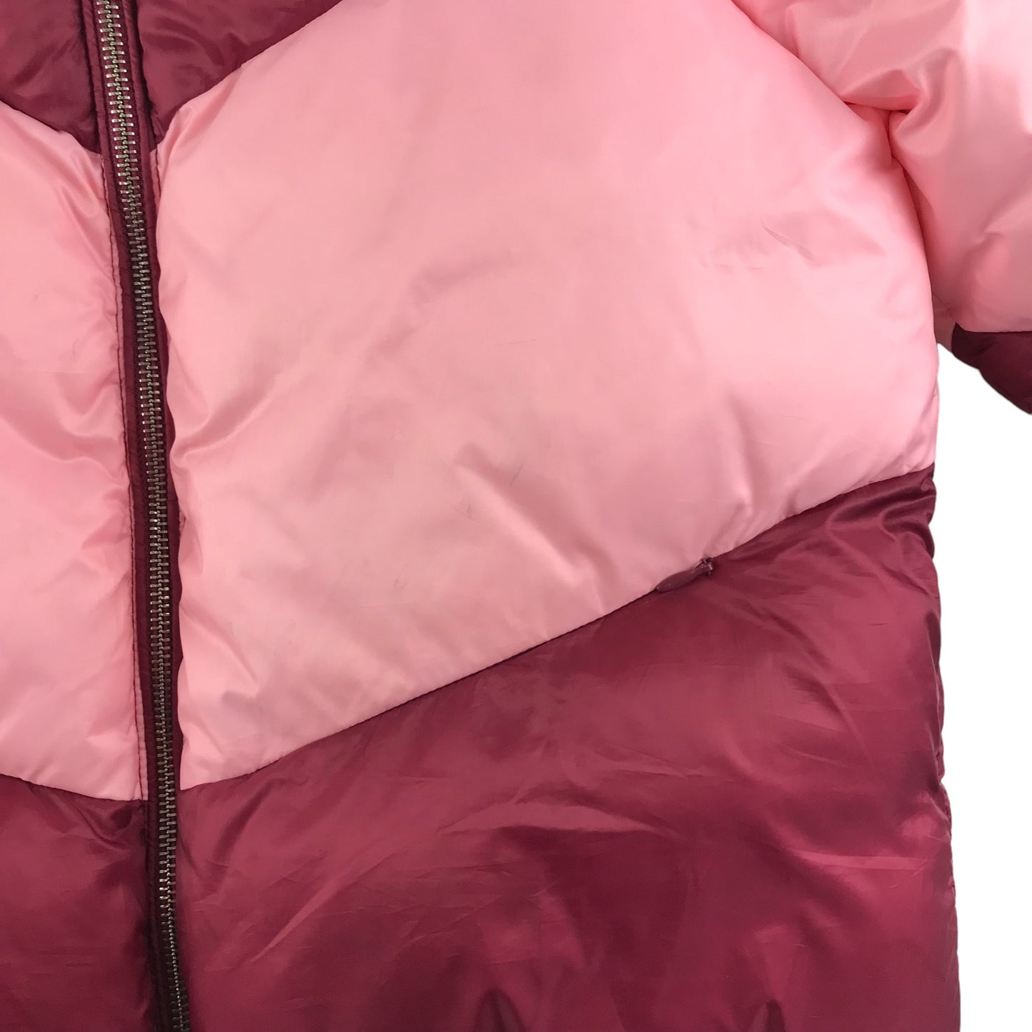 Zara Jacket Age 13 Burgundy and Pink Warm Puffer