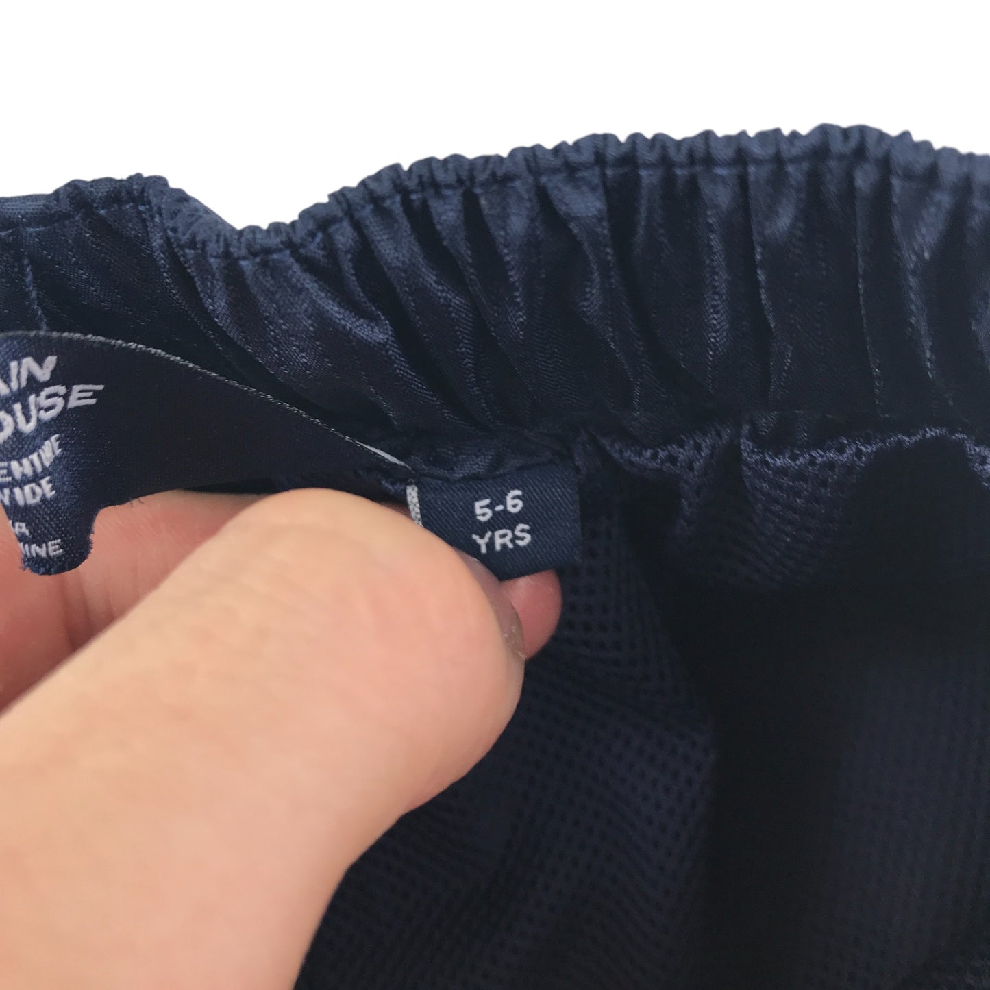 Mountain Warehouse waterproof trouser 5-6 years navy mesh lining