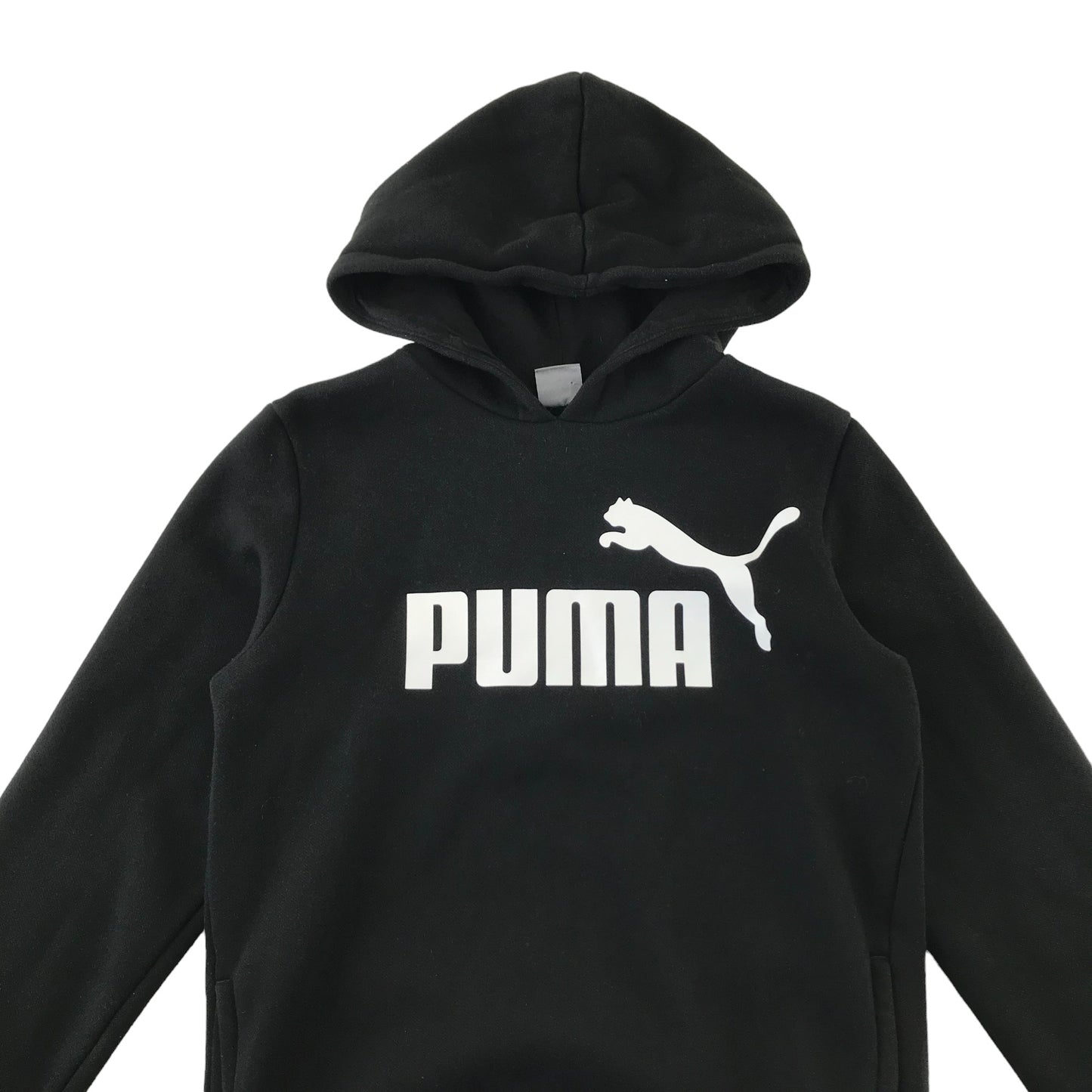 Puma hoodie 10-12 years black plain classic pullover