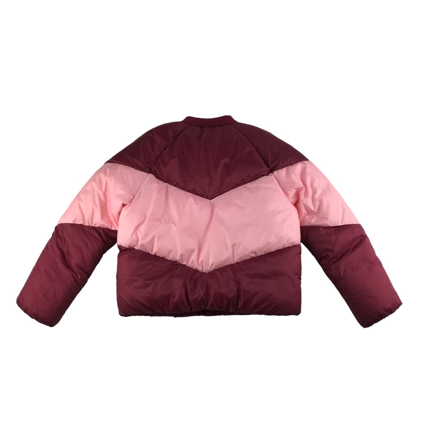 Zara Jacket Age 13 Burgundy and Pink Warm Puffer