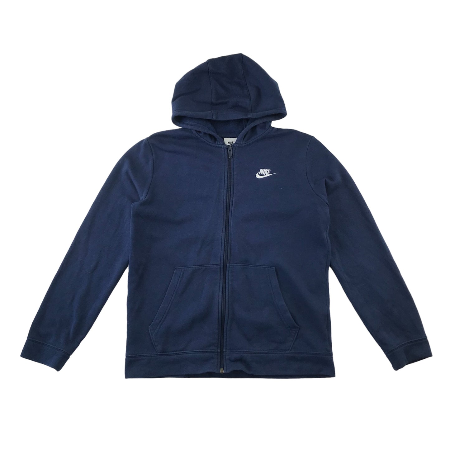 Nike hoodie 12-13 years navy blue full zipper top