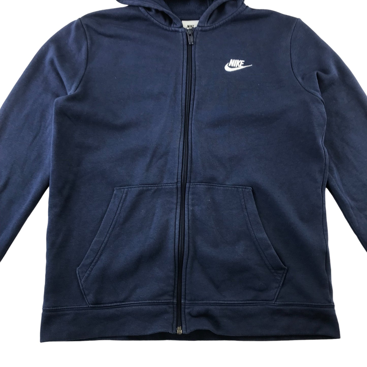 Nike hoodie 12-13 years navy blue full zipper top