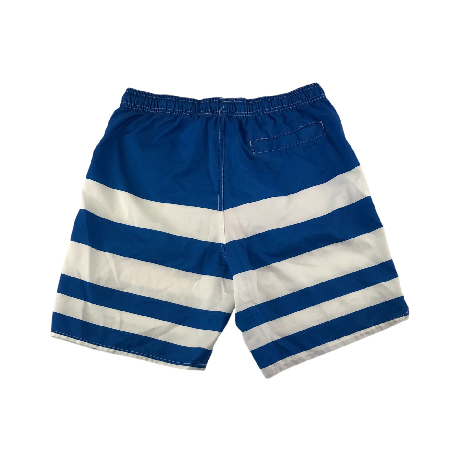 Regatta swim trunks men's size S blue and white stripy shorts