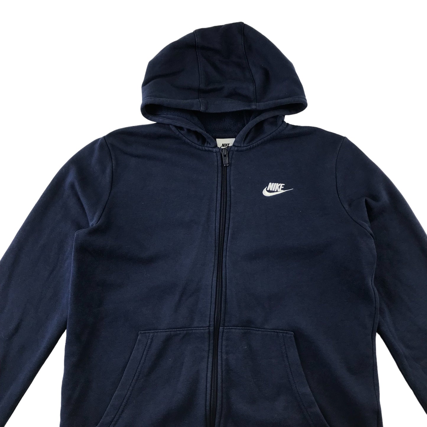 Nike hoodie 12-13 years navy blue full zipper top