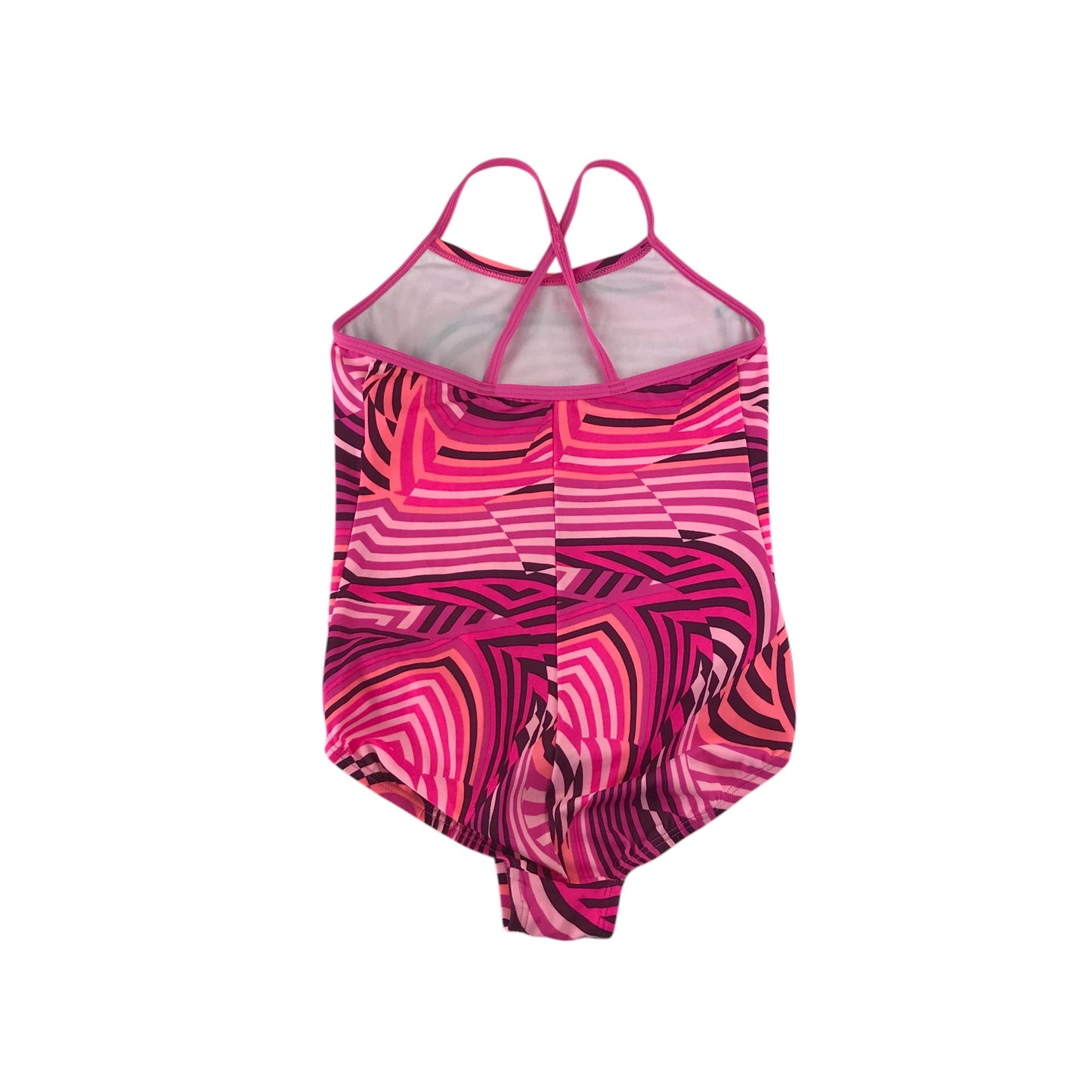 Nike swimsuit 8-9 years pink graphic pattern one-piece cossie